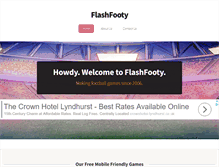 Tablet Screenshot of flashfooty.com